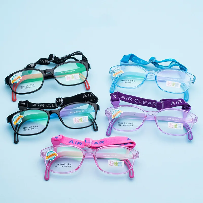 Детская оправа для очков 49 15 125 синяя по рецепту мальчиков детские очки с гибким