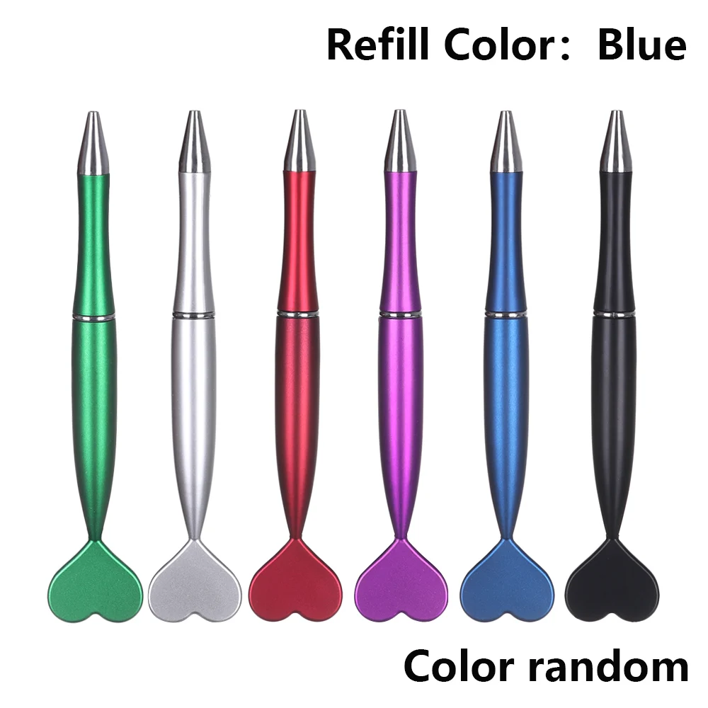 Refill Blue 1 шт. 1,0 мм красочные милые сердца шариковые ручки креативные ручки прекрасные хвост русалки шариковые ручки для письма школьные офисные принадлежности - Цвет: Refill Blue