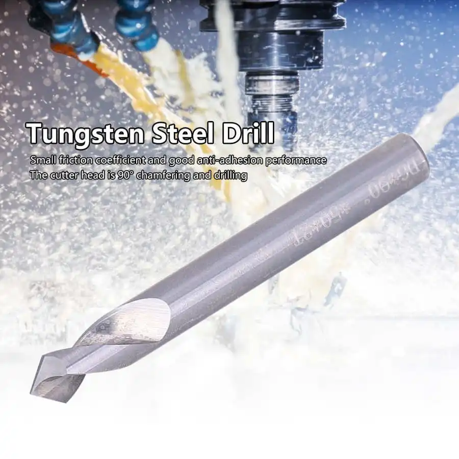 Точечное сверло HRC 55 из вольфрамовой стали нож для снятия фаски 90 градусов