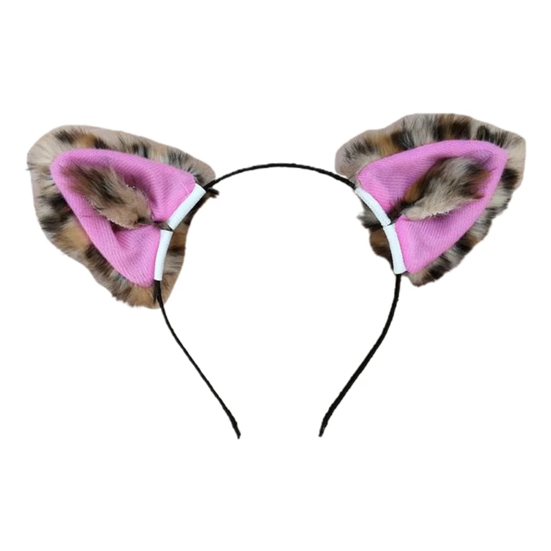 

Removable Faux Fur Kitten Ears Headband Furry Fluffy Animal Cosplay Hair Hoop