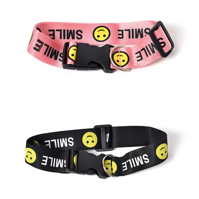 Ошейник для собак модный базовый нейлоновый ошейник с быстрой пряжкой поводок