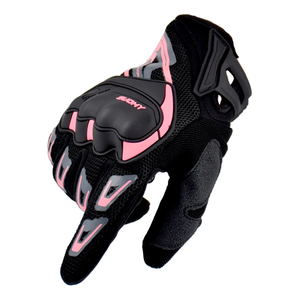 

New Brand Motorcycle Gloves Summer Moto Biker Gloves Waterproof Touch Cycling Mountain Bike Gloves Fit Women Men Pink Grey