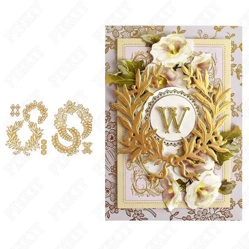 

Изысканные кружевные металлические Вырубные штампы фотографический Декор тиснение шаблон «сделай сам» поздравительная открытка ручной р...