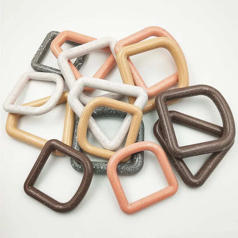 

2,55 в металле большие D кольца D-образные пряжки зажимы смешанных цветов D-образные кольца для «сделай сам» аксессуары пряжка для ремня Пласти...