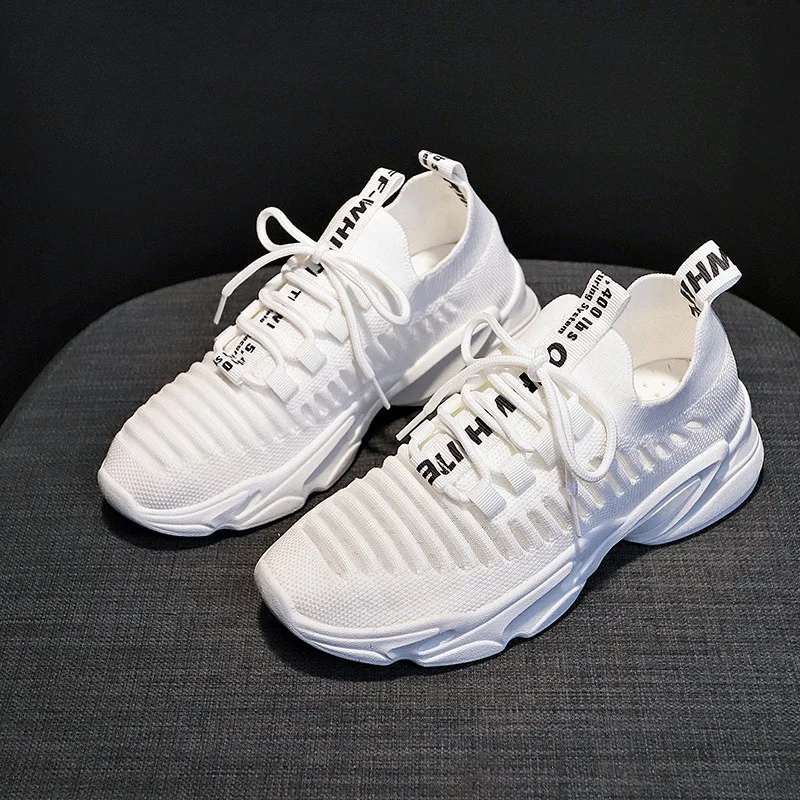 Новинка кроссовки для женщин дышащая сетка Джокер Корейская Вулканизированная