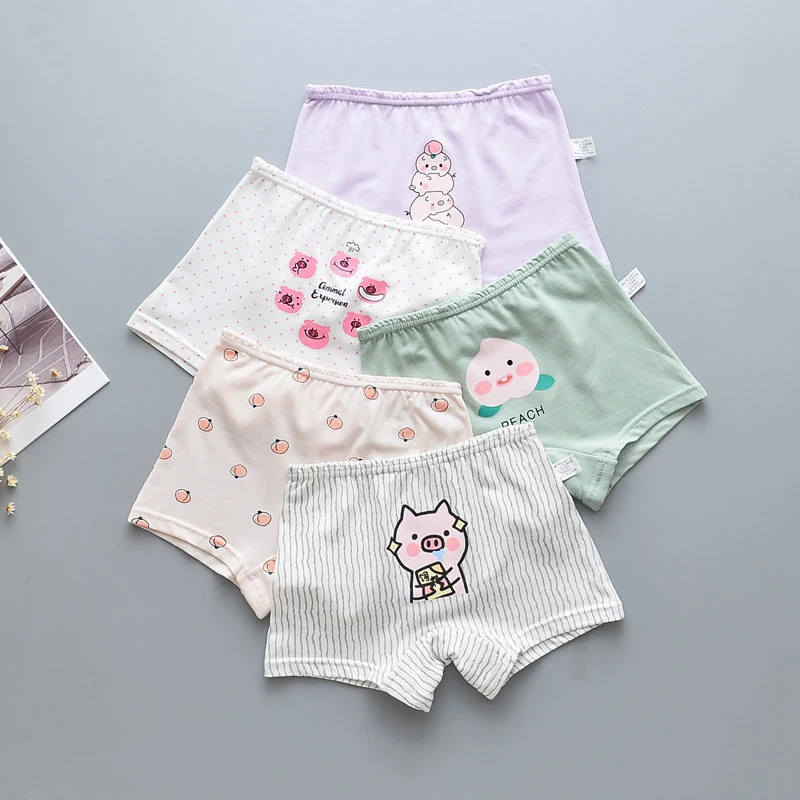 5 шт./лот Трусы Нижнее белье Хлопковые детские трусики Детские трусы боксеры с
