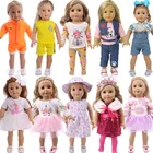Одежда для кукол новорожденных 43 см, одежда для американских кукол 18 дюймов, лучший подарок для поколения девочек, детские игрушки