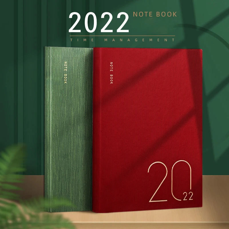 Bloco de Notas Novo Agenda Caderno Papelaria Escritório 365 Diário Semanal Sketchbook Escola Planejador Estudante Kawaii 2022 a5