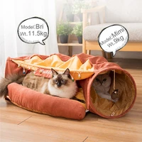 cat bed house detachable collapsible cat tunnel pet furniture puppy beds for small dogs mat cat supplies sleeping pet products