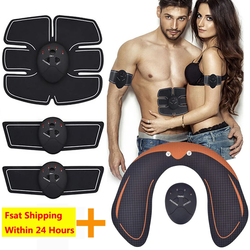 

Muscle Stimulator EMS Massager Abdominal Muscle Trainer Electrostimulation Hip Trainer Abdomen Arm Exercise Machine Gym Equiment