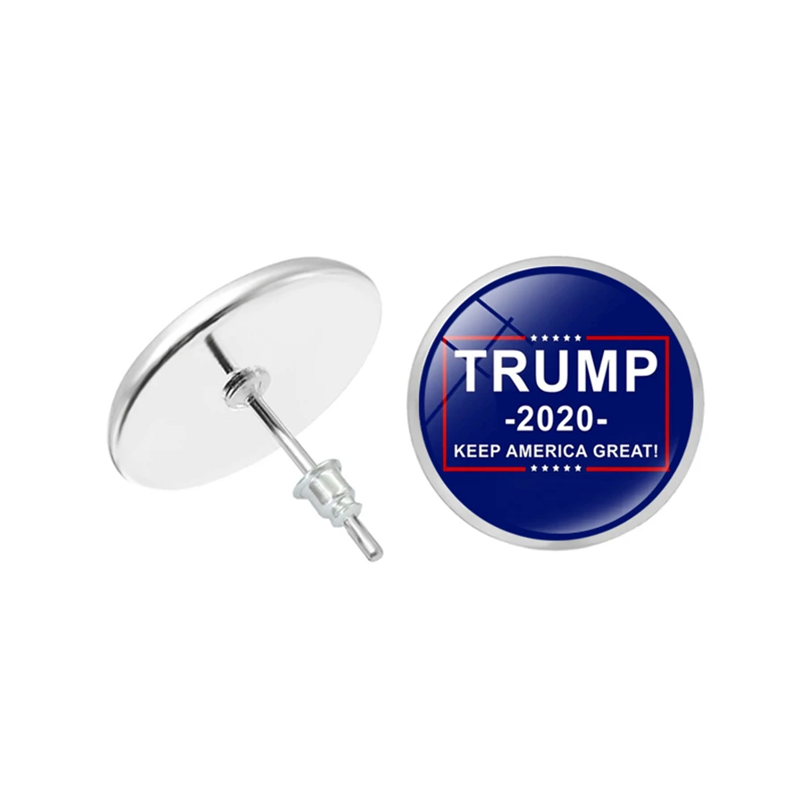 Trump 2020 отличные серьги-гвоздики в американском стиле серьги Дональда Трампа для