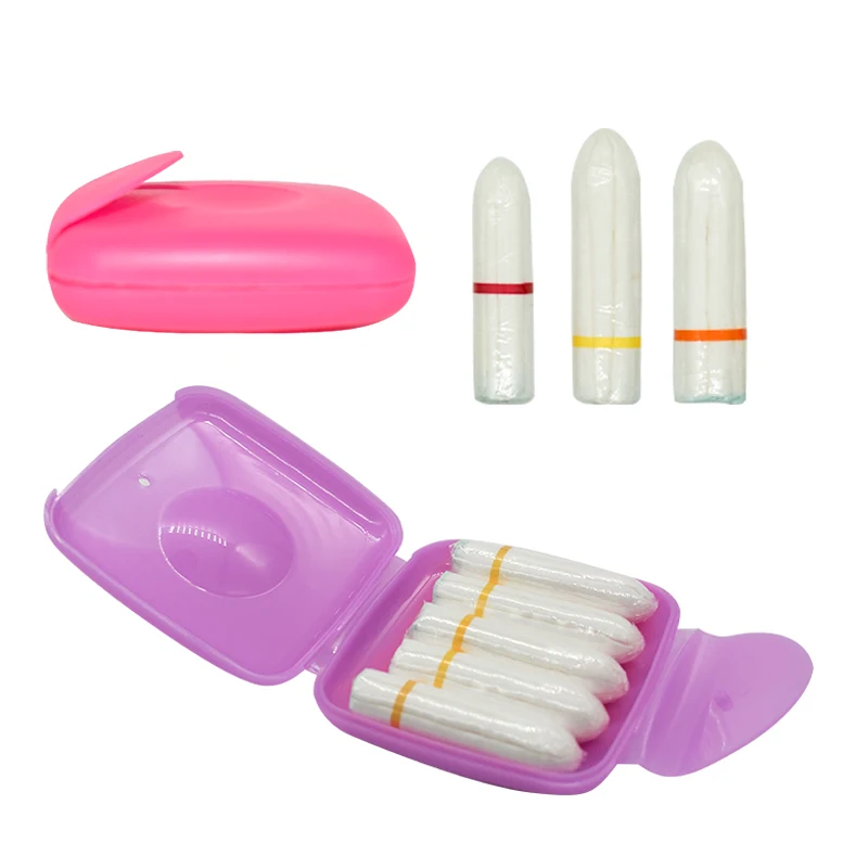 5pcs/box Swab tampons similar Menstrual Cup vagina sanitary pads Suit travel tampon with box Women pad | Красота и здоровье