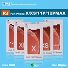 ЖК-дисплей RJ для iPhone X, Xs Max, 11, 12, сенсорный экран, дигитайзер в сборе, сменные детали без битых пикселей + Подарок, реальный тон