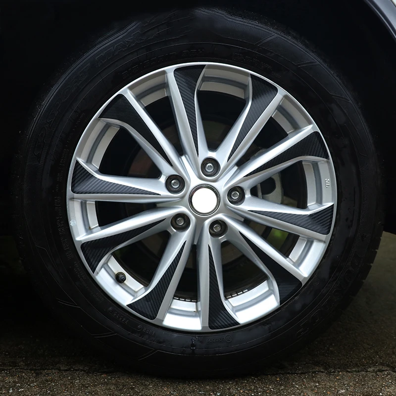 R17 Стайлинг автомобиля внешняя наклейка черный углеродное волокно виниловая на