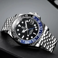 pagani design brand mens automatic mechanical watch waterproof 100m luxury sapphire stainless steel gmt watch men reloj hombre