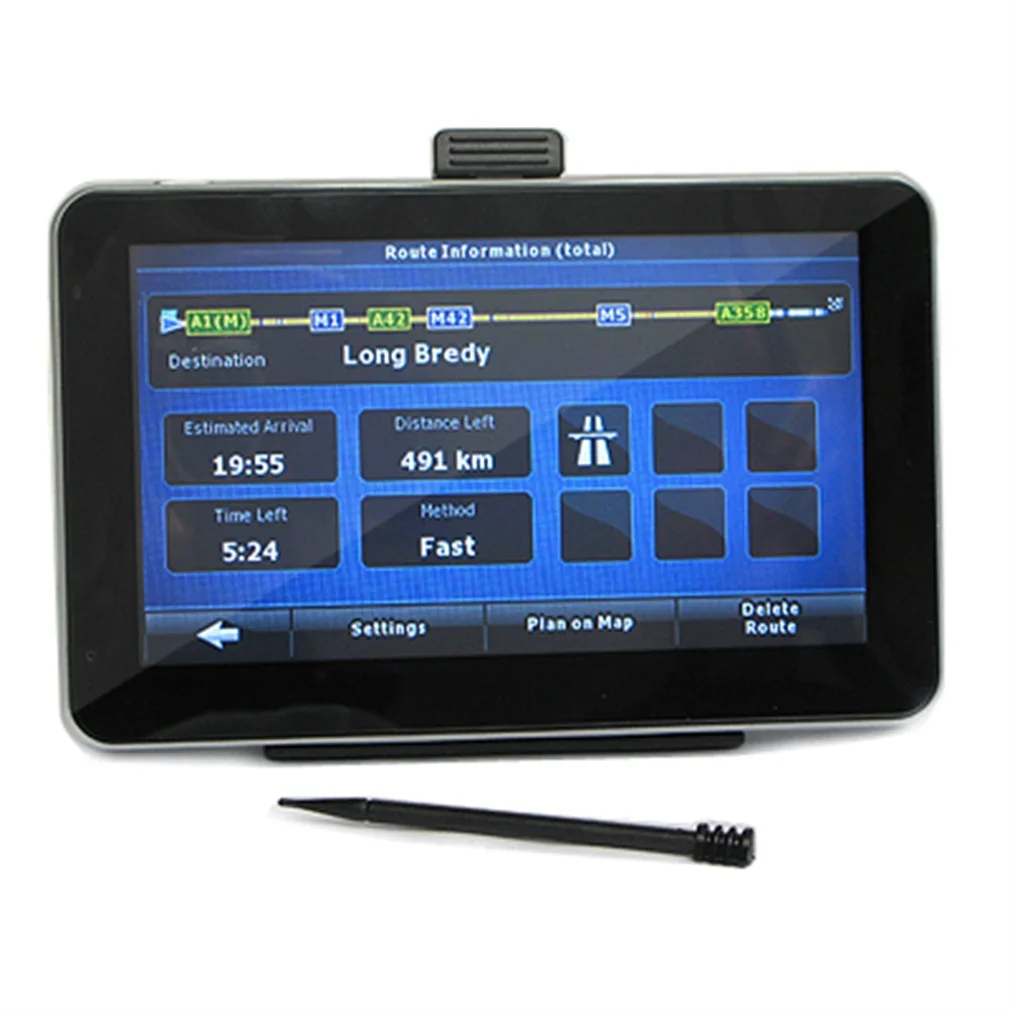 

5.0 Inch Display CAR GPS 4GB Card+FM+MP4 SpeedCam SAT NAV 3D Car Vehicle GPS Tracker Positioning Device