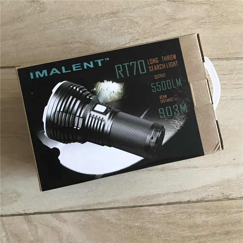 Imalent RT70 5500lm Магнитный светодиодный Перезаряжаемые вспышка светильник 903 м 18650 джунгли поиск светильник IP68 Портативный флэш-светильник
