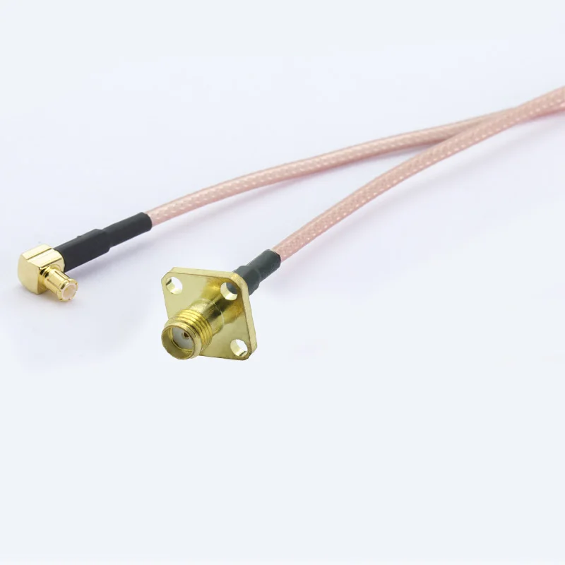 10 шт./лот SMA типа мама Панель Крепление объектива к MCX правый угол Штепсель RF