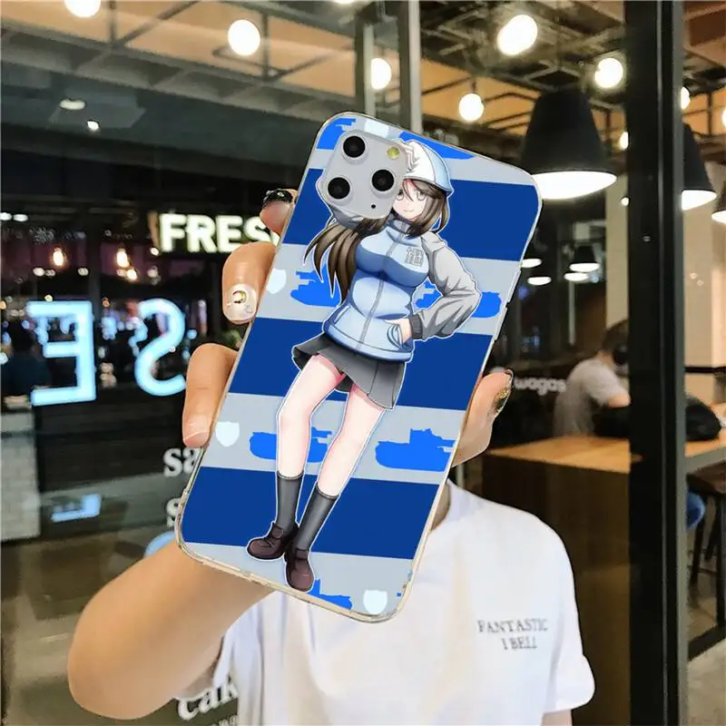 Чехол для телефона с аниме девушками и панцером iphone 12 11 Pro Max Mini XS 8 7 6 6S Plus X 5S SE 2020 XR