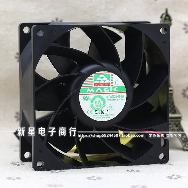 Оригинальный 24V 0.40A MGA9224HB 038 9038 большой объем воздуха двойной шар