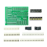 diy kit 15 color light controller kit 1801 smd component welding practice board parts electronic production kit