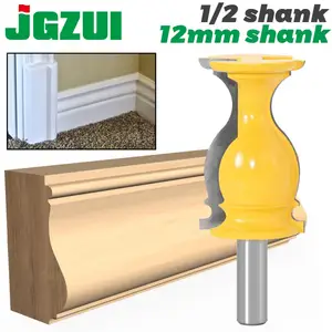 Фреза JGZUI архитектурная, Карбидное литье под давлением, хвостовик 12 дюйма, 12 мм, для деревообработки, 1 шт.