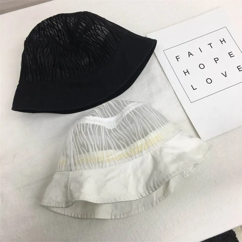 2021 Hat Summer New Women Cotton Bucket Hats Fashion Patchwork Breathable Simplicity Shading Sun Protection Basin Cap QDKPOTC