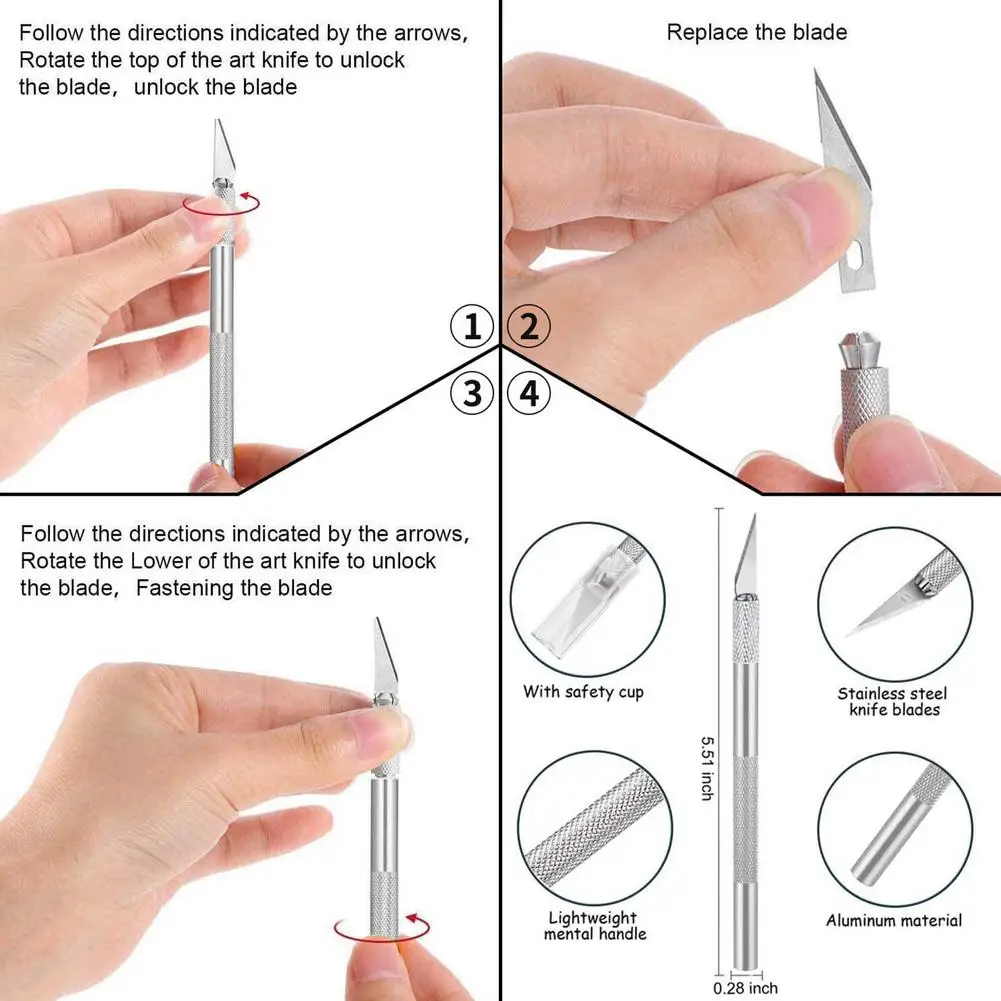 

38PCS Craft Vinyl Weeding Tool For Silhouette Embossmen Lettering Cutting Hand Sewing Carving Work Stitching DIY Tools Set