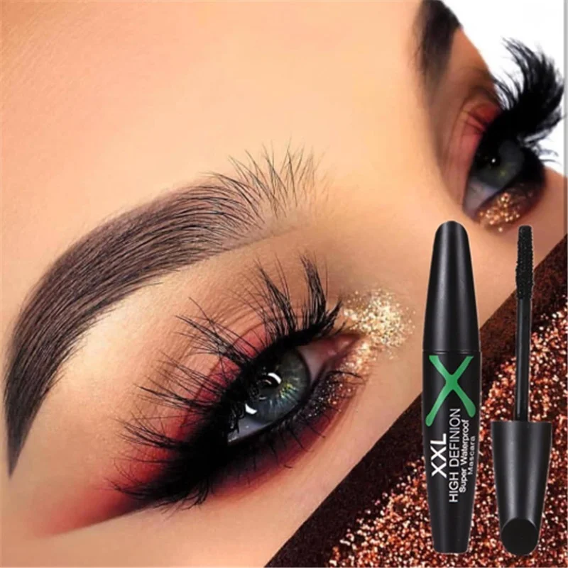 

1 Pc 4D Silk Fiber Eyelashes Lengthening Mascara Waterproof Long Lasting Lash Black Eyelashes Extension Make Up 3D Mascara