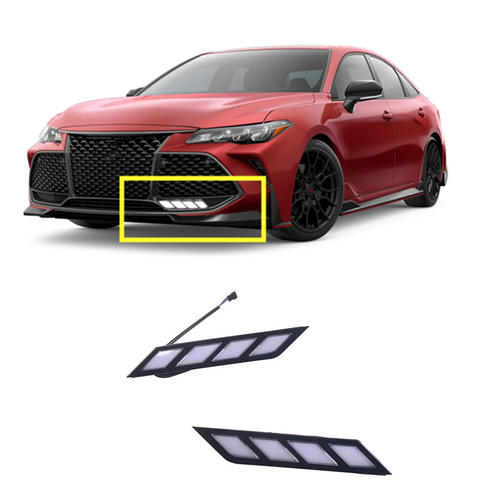 ECAHAYAKU 2 шт. автомобиль светодиодный дневные ходовые огни для Toyota Avalon 2018 Габаритные