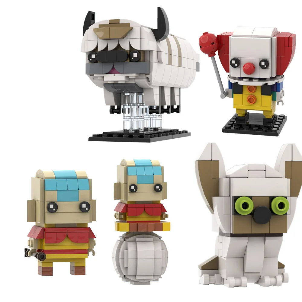 

MOC мультяшный персонаж животное буддийский монах Aang кирпичная серия для сборки обучающие игрушки для детей подарок на день рождения