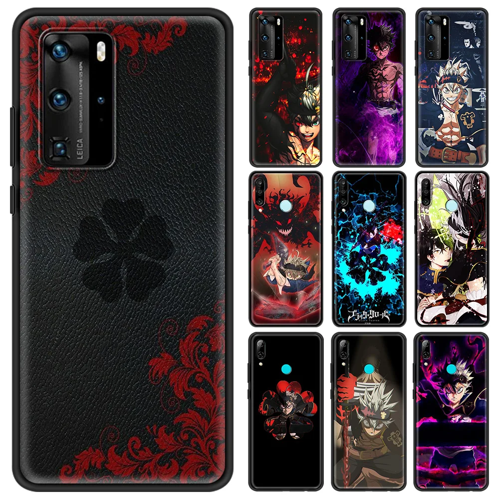 

Asta Anime Black Smartphone Accessories Cover Case for P30 P20 Pro P10 P40 Lite Plus P Smart Z 2021 Luxury Soft Shell