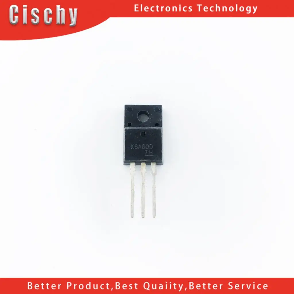 10 шт. TK6A60D TO-220F K6A60D TO220F TK6A60 до 220 N-channel 6A 600V новый оригинальный | Обустройство дома