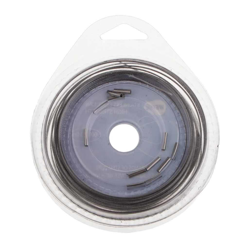 2 рулона 10 м 60 фунтов рыболовная леска поводок с нейлоновым покрытием проволока