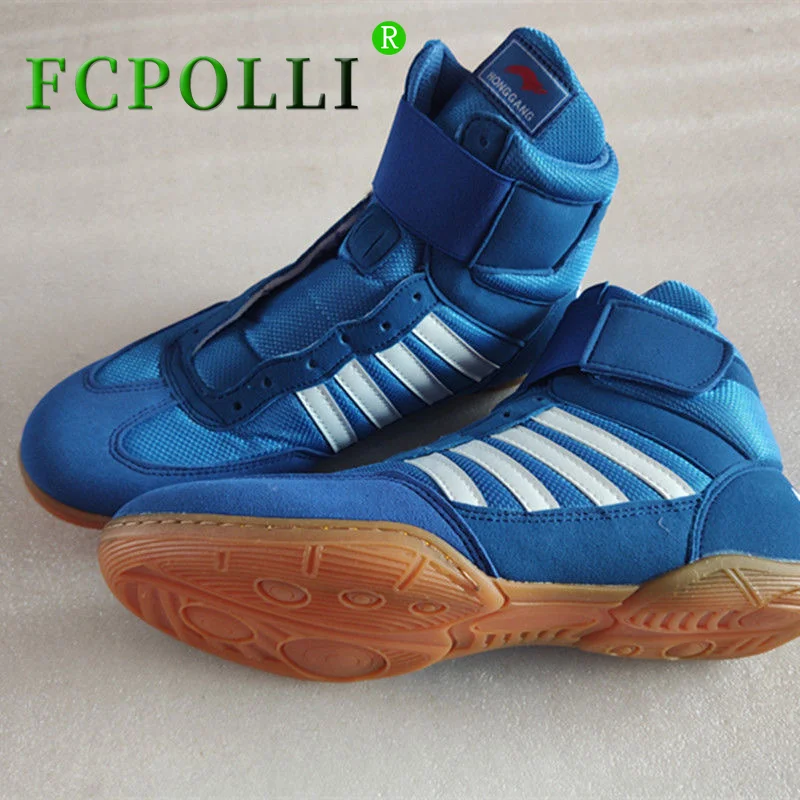 

Middle Cut Wrestling Shoes Mens Sanda Boxing Shoes Fighting Wrestling Shoe Training Competition Shoes Boy Fitness Sneakers