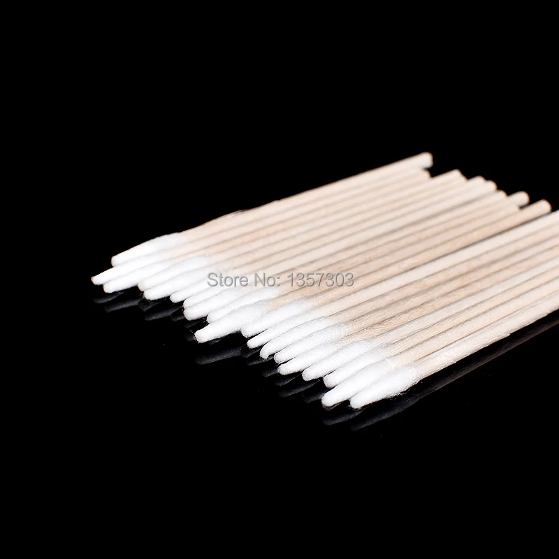 100 шт. деревянные ватные палочки для перманентного макияжа 7 см|Аксессуары