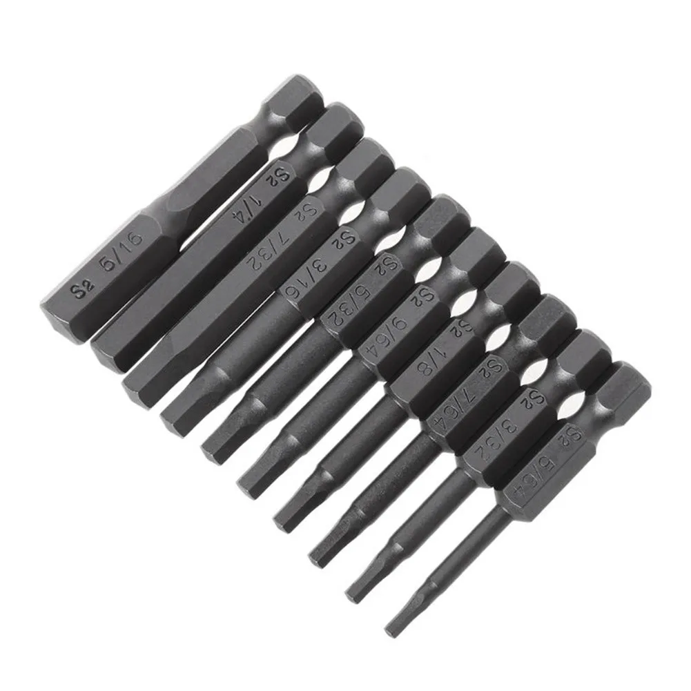 

10PC Hexagon Screwdrivers SBit Set Ph2 Bits Precision Impact Driver Magnetic Anti Slip Electric Hex Shank
