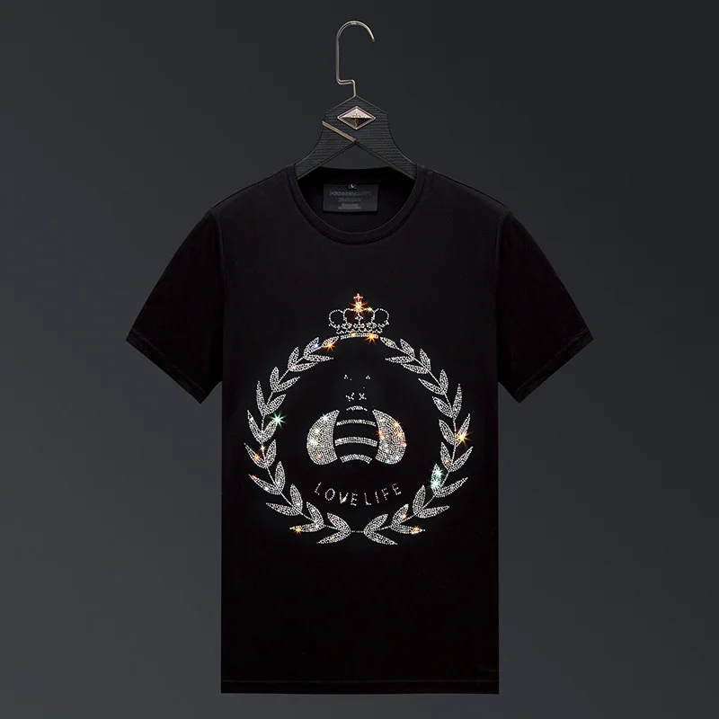 

Футболка мужская с коротким рукавом, круглым вырезом и пчелами