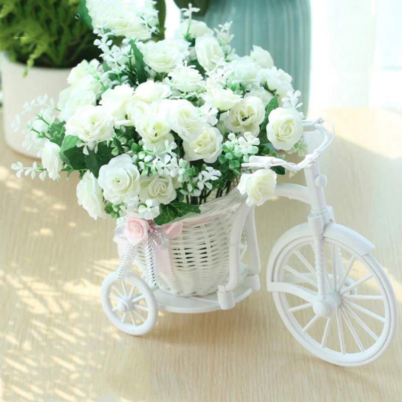 Мини садовые искусственные цветочные шелковые розы Ddisy ручной работы Цветочные