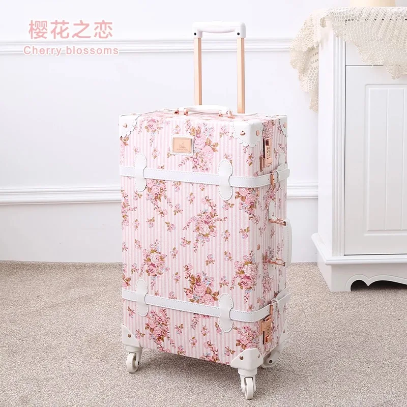 Travel tale женские 2" 22" 2" 26" Дорожная сумка в стиле ретро чемодан цветочный koffers тележки для туда и обратно