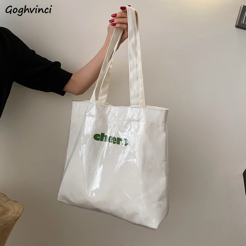 

Casual Large Capacity Shopping Bags Women Waterproof Underarm Tote Bag Book Handbag College Reusable Grocery Multi-function Ins