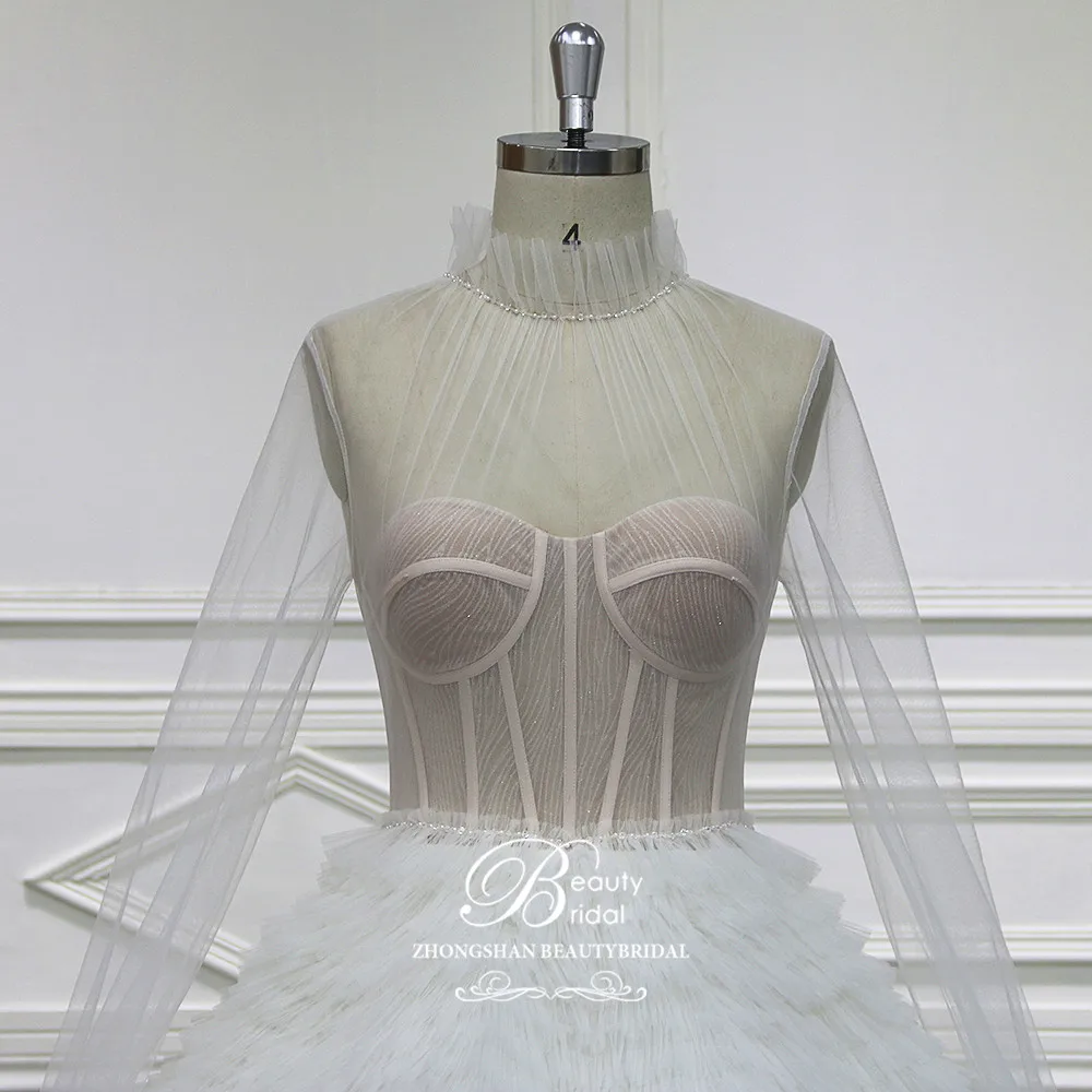 Роскошное Свадебное платье с открытой спиной сделанное на заказ свадебное