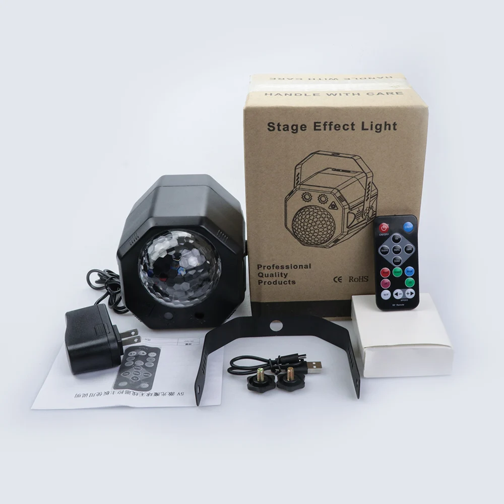 Светодиодная лампа для дискотеки освещение музыки RGB Освещение диджея звуковая