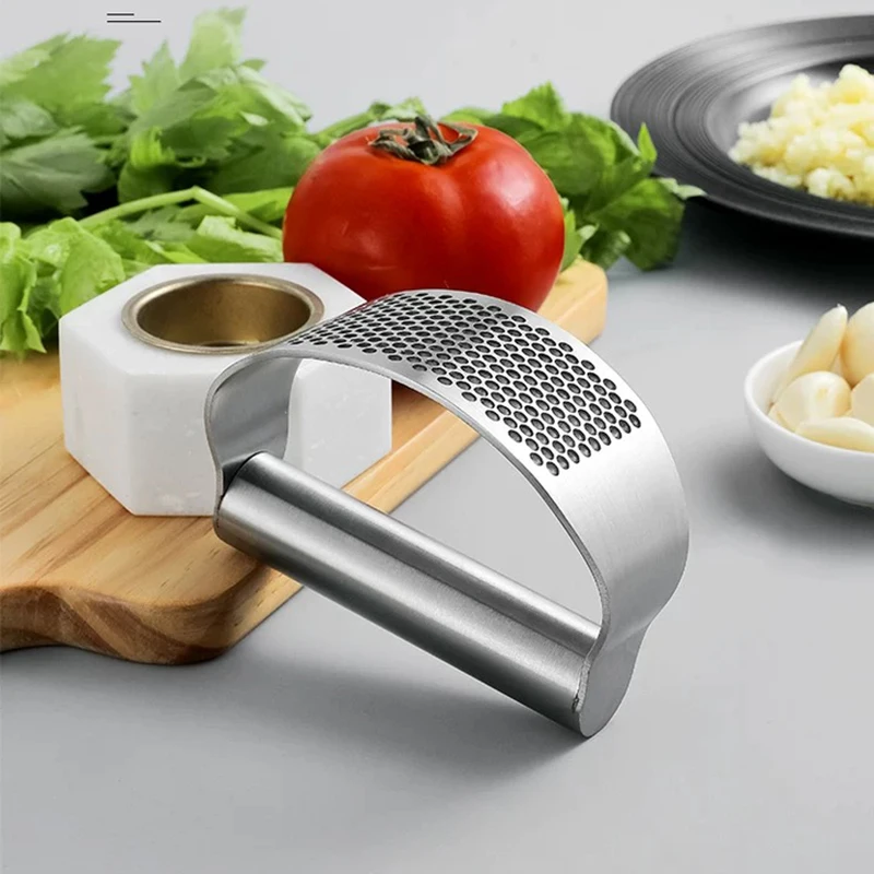

Stainless Steel Garlic Press Professional Kitchen Gadgets New Garlic Presses Rocker For Kitchen Convenience