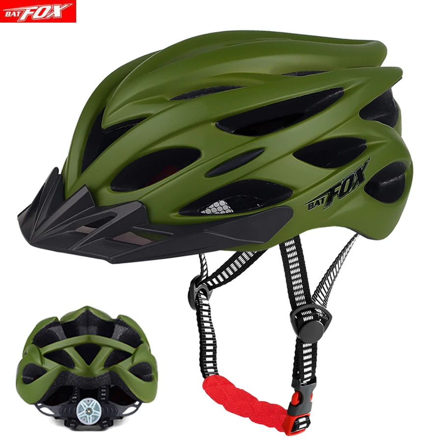 

BATFOX Newest Ultralight Cycling Helmets Light Casque Capacete Integrally-molded Bike Bicycle Helmet MTB Road Riding Safety Hat