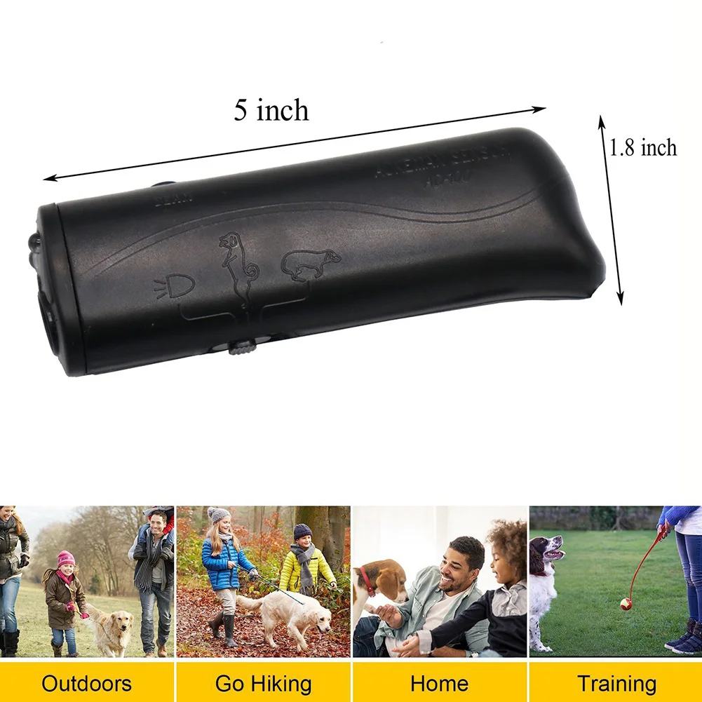 

Portable Pet Dog Ultrasonic Anti-bark Trainer Stopper Dog Training Device Accessories Supplies Gadgets Tools Without Battery