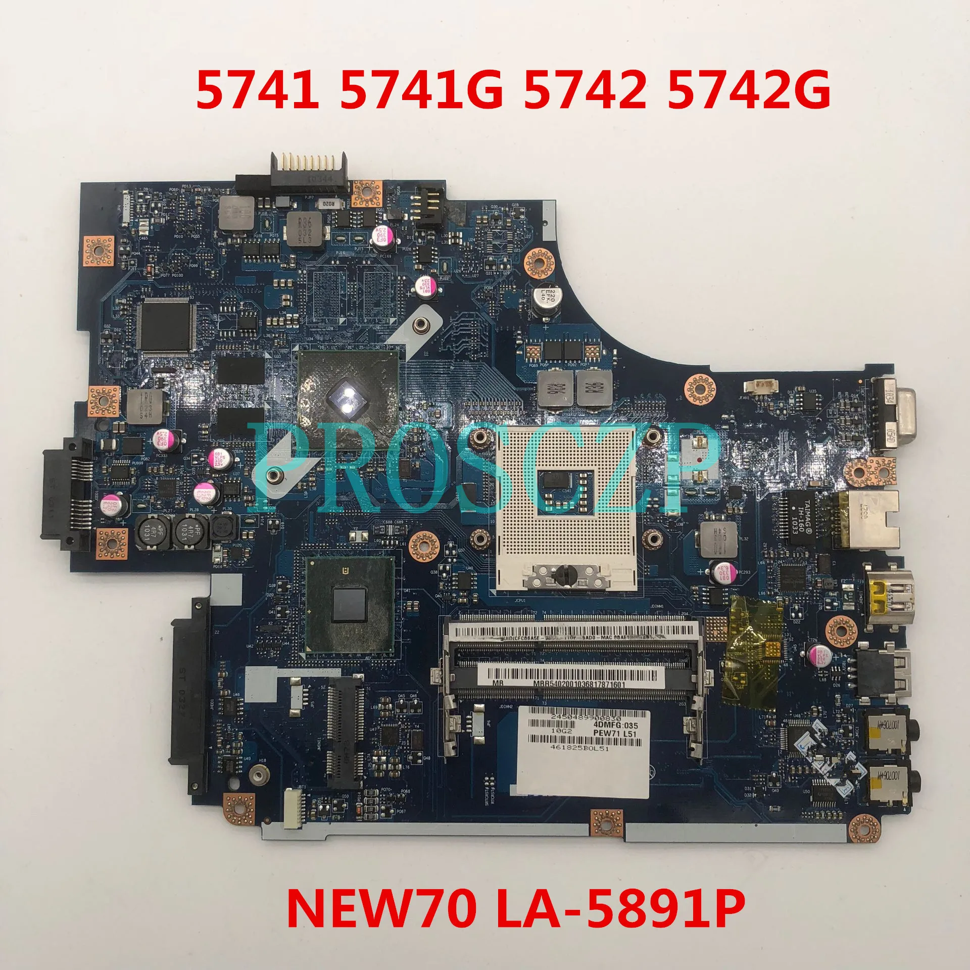 Бесплатная доставка Для материнской платы ноутбука 5741 5741G LA-5891P NEW70 HM55 HD5470 512M 100%