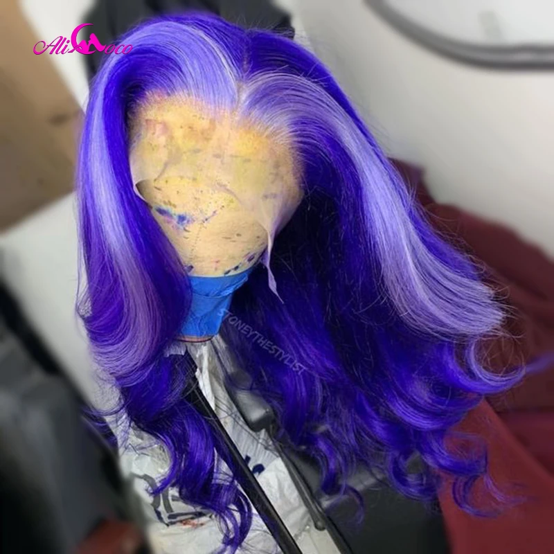 Али Коко блонд высокий светильник s человеческие волосы парик бразильский Реми