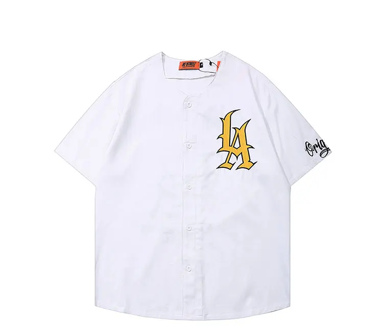 Новинка 2021 дизайнерская Бейсбольная Футболка с коротким рукавом LA los angle модная