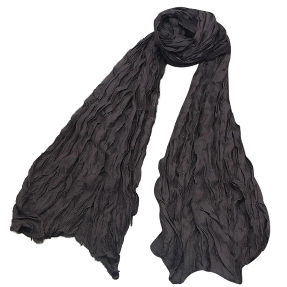 2020 мягкий женский и мужской шарф винтажные длинные мягкие однотонные шарфы